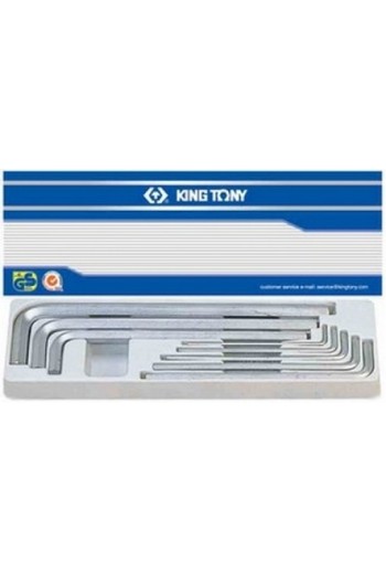 Набір шестигранників 8.ед екстрадлинных Г-обр. 3-14 мм KING TONY (20208MR01)