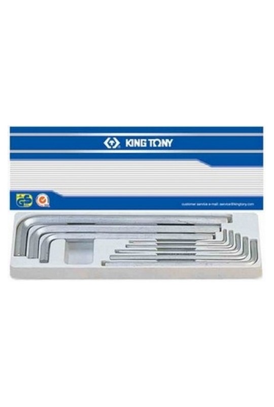 Набір шестигранників 8.ед екстрадлинных Г-обр. 3-14 мм KING TONY (20208MR01)