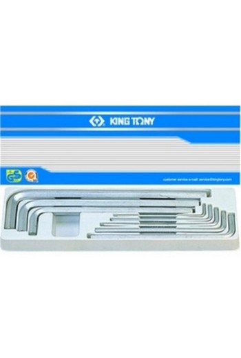 Набір шестигранників 8 ед. екстрадлинных Г-обр /ДЮЙМ KING TONY (20208SR01)
