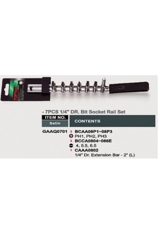 Набір шестигр. дюймовых впрес. в головку 12ед. TOPTUL GAAQ1208