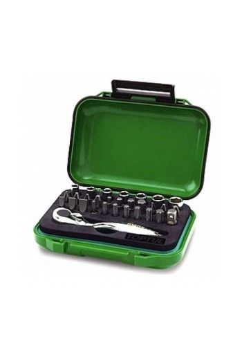 Набір інструмента 1/4 (головки, біти + трещотка) 30од. TOPTUL GABW3001