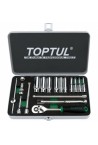 Набір інструментів 1/4 18ед. дюймового 3/16-9/16 (довгі головки) TOPTUL GCAD1813