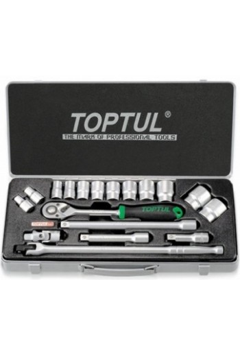 Набір інструмента 1/2 18ед. (6-гр.) TOPTUL GCAD1802
