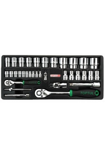 Набір інструментів 1/4&1/2 34ед. TOPTUL GCAT3401