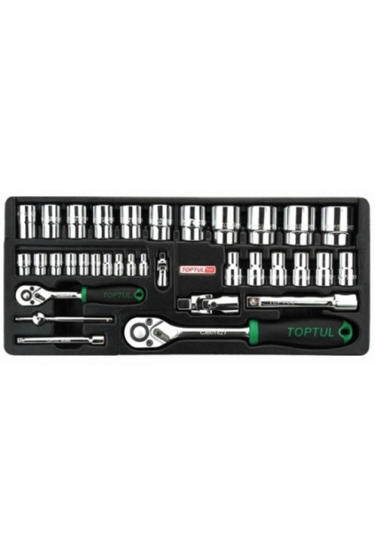 Набір інструментів 1/4&1/2 34ед. TOPTUL GCAT3401
