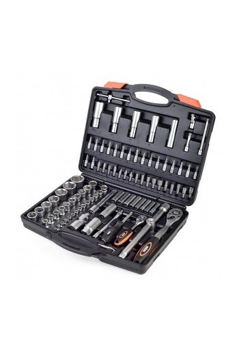 Набір насадок торцевих з трещетками MIOL 1/4, 1/2 (58-108)