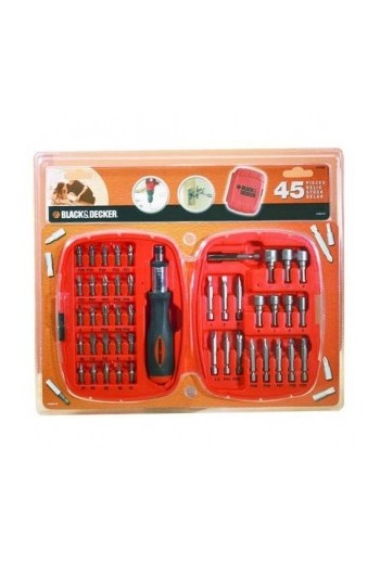 НАБОР З 45 ПРЕДМЕТОВ BLACK&DECKER A7039