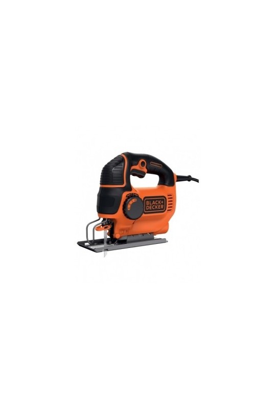 Електролобзик BLACK&DECKER 600 Вт, пропіл до 90мм, 2 пилки, валіз.