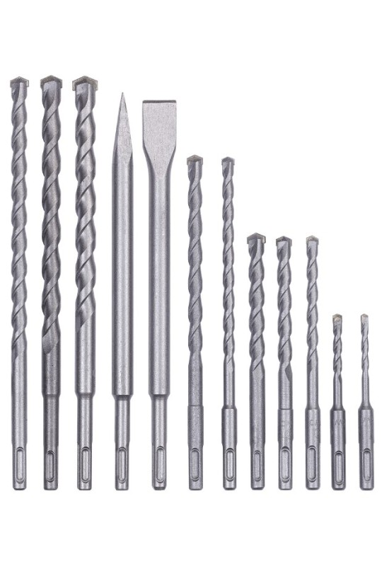 Набір бурів та зубил Einhell SDS+, 12 шт