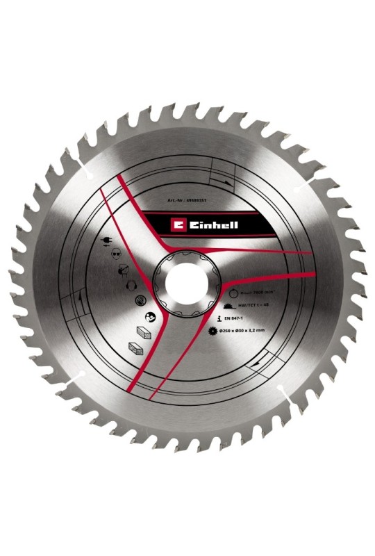 Пиляльний диск Einhell, 250х30 мм, T48