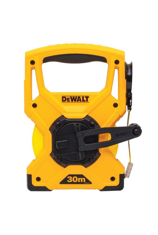 Рулетка измерительная FIBREGLASS довжиною 30 м, шириною 12 мм, стрічка зі скловолокном DeWALT DWHT34218-0