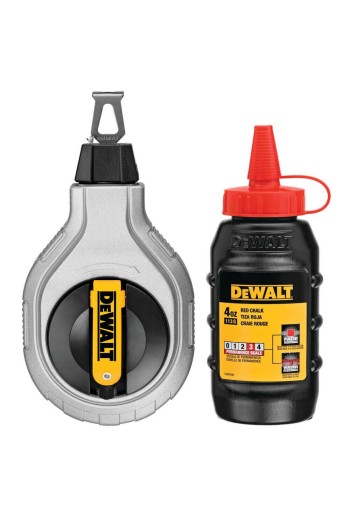 Шнур розмічальний довжиною 30 м в комплекті з крейдяним порошком DeWALT DWHT47408-0