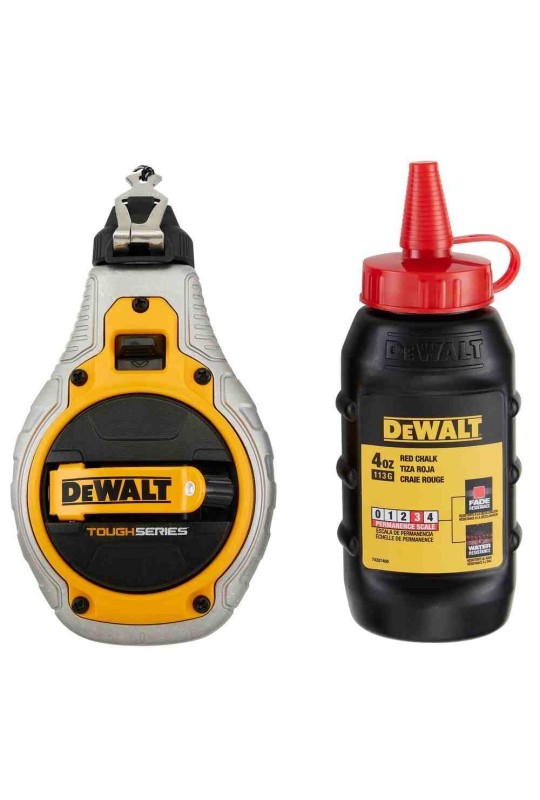 Шнур розмічальний довжиною 30 м в комплекті з крейдяним порошком DeWALT DWHT48335RC-0