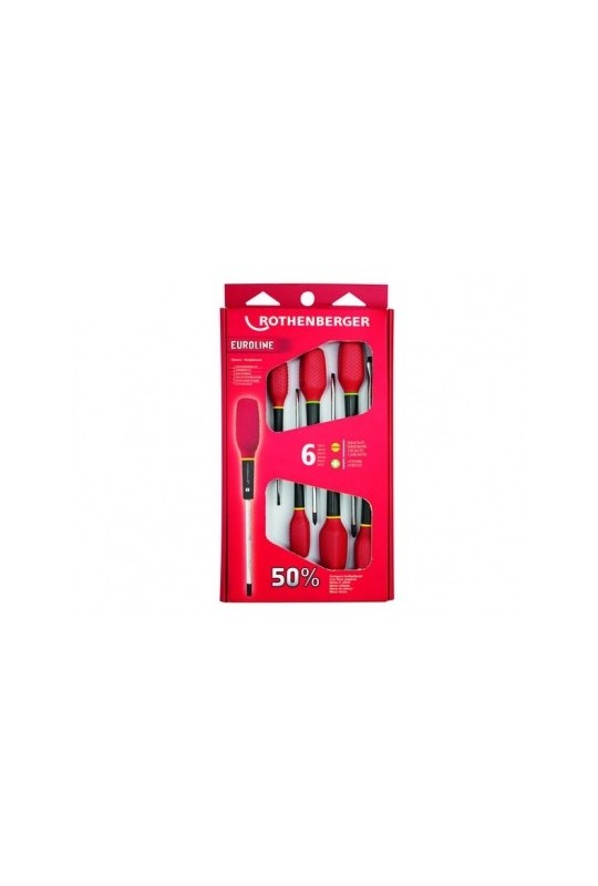 Універсальний набір викруток ROTHENBERGER зі спеціальними ручками, 6 штук