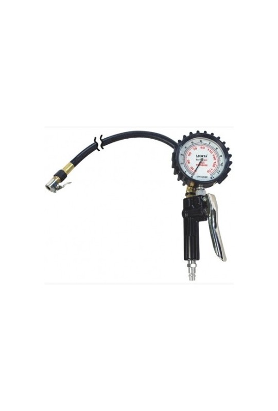 Підкачка шин з манометром, шланг 1м Licota