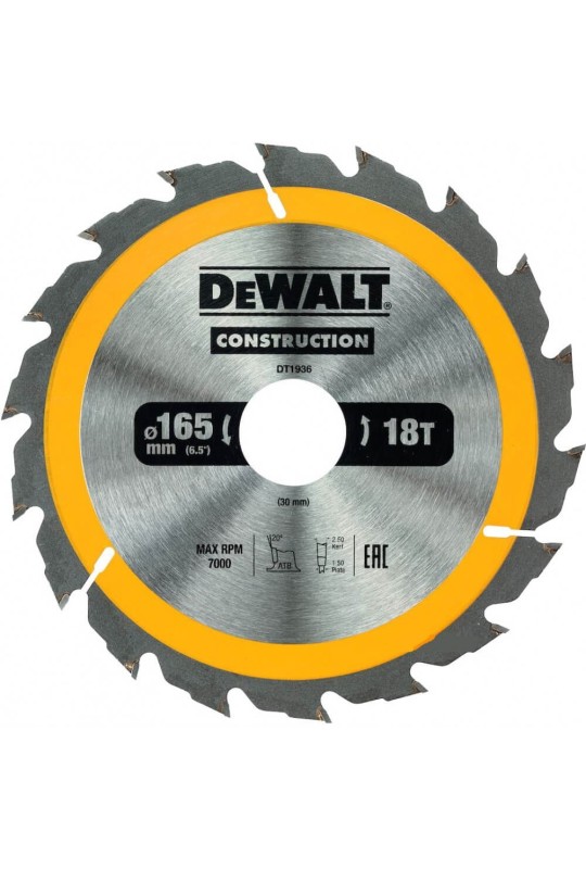 Диск пиляльний CONSTRUCTION DeWALT DT1936