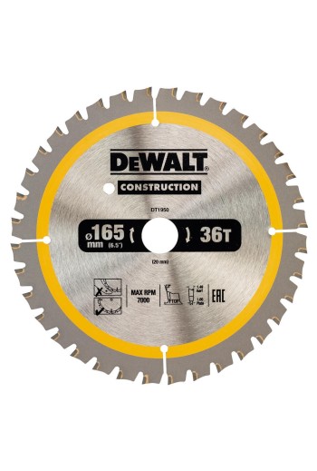 Диск пиляльний CONSTRUCTION DeWALT DT1950