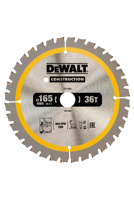 Диск пиляльний CONSTRUCTION DeWALT DT1950