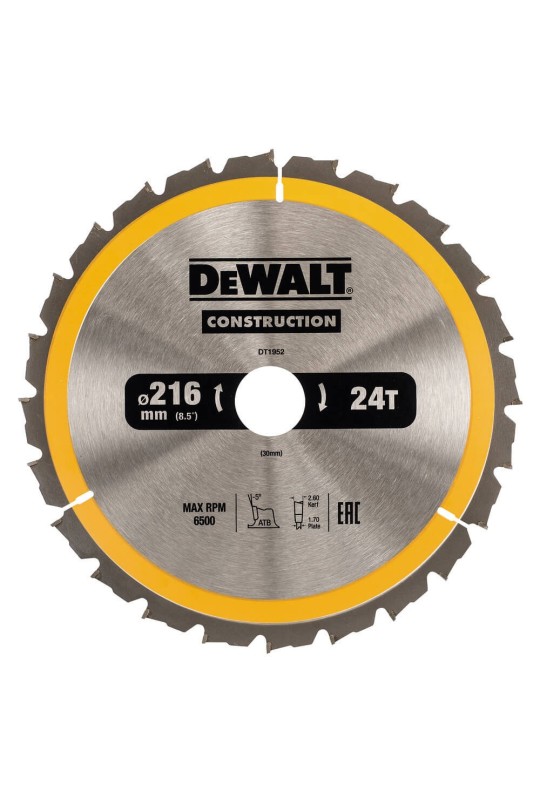 Диск пиляльний CONSTRUCTION DeWALT DT1952