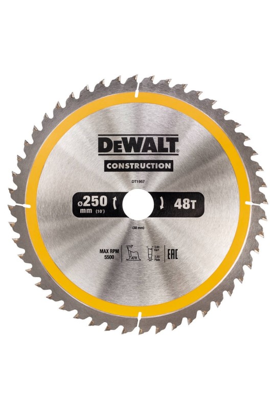 Диск пиляльний СONSTRUCTION DeWALT DT1957