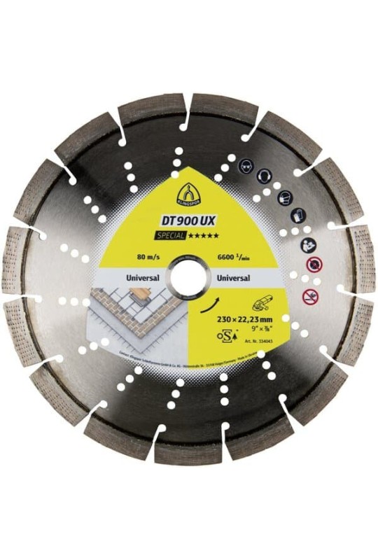 Алмазний відрізний диск Klingspor DT 900 UX Special (230 x 2,7 x 22,23 мм)
