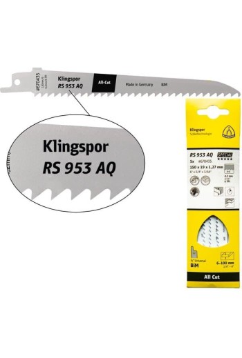 Полотно для шабельної пилки Klingspor RS 953 AQ Special (150мм)