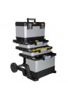 Ящик для ручного инструмента Stanley FatMax Rolling Workshop (568 x 893 x 389мм) пластмасс, с метал. замками, 4 отделения