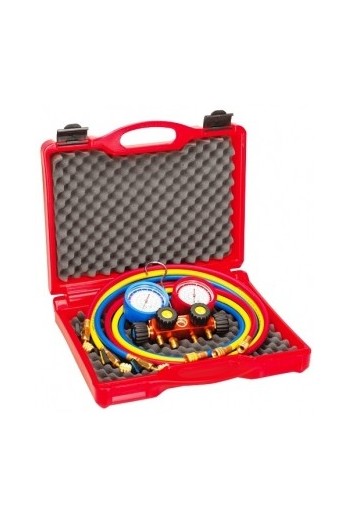 Набор ROTHENBERGER с 4-х позиционным коллектором и 3-мя напорнымы шлангами