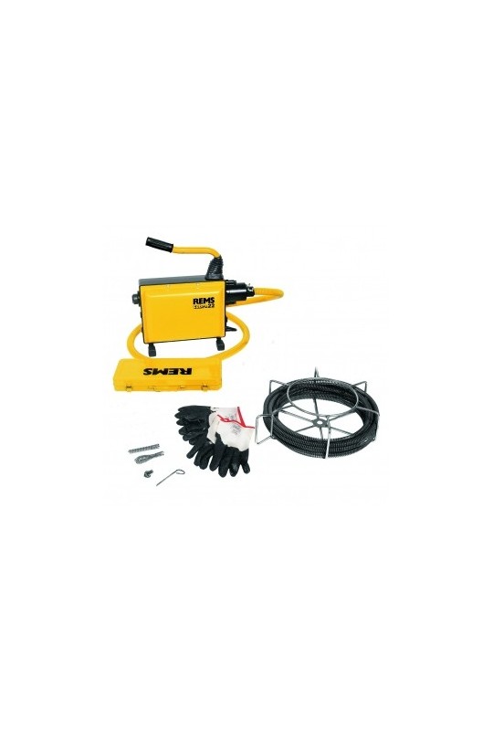 Прочистная машина электрическая REMS Кобрa 22 Сет (комплекты спиралей и инструмента)
