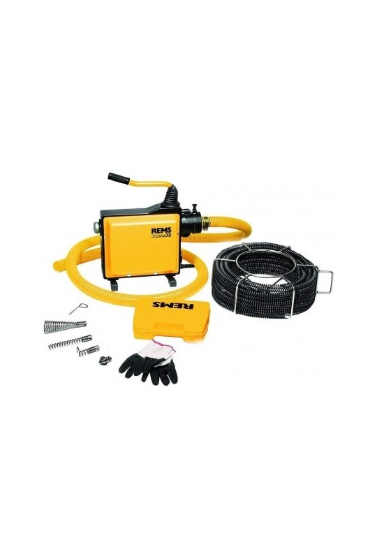 Прочистная машина электрическая REMS Кобрa 32 Сет (комплекты спиралей и инструмента)