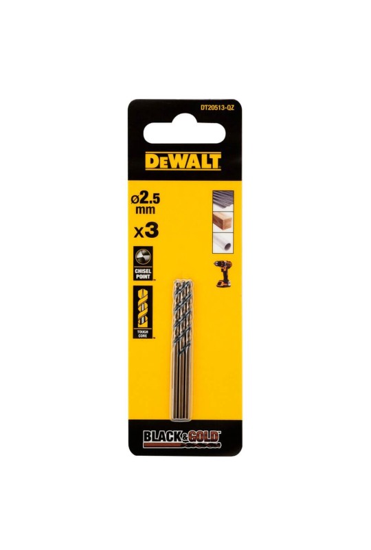 Свердло по металу Black & Gold DeWALT DT20513