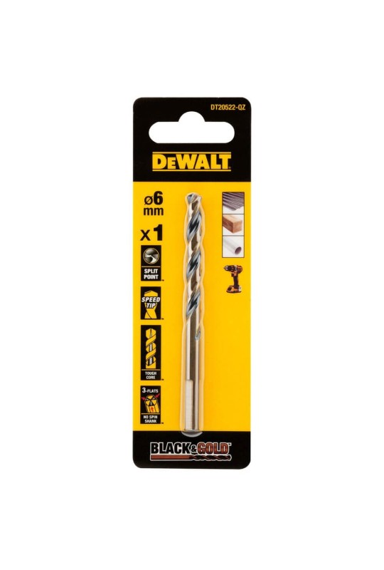 Свердло по металу Black & Gold DeWALT DT20522