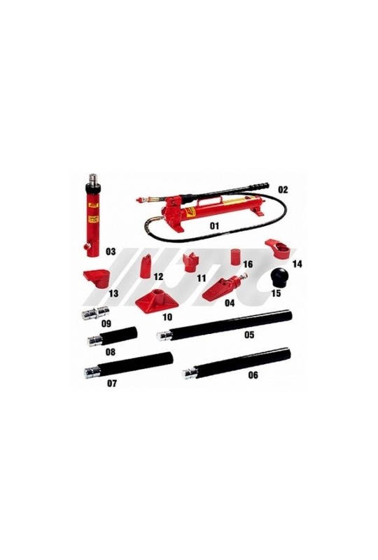 Комплект для правки кузова гидравлический 10т, 17ед. JTC HB210
