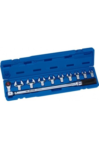 Ключ динамометричний в наборі зі змінними насадками 40-200НМ KING TONY (345202D11MR)