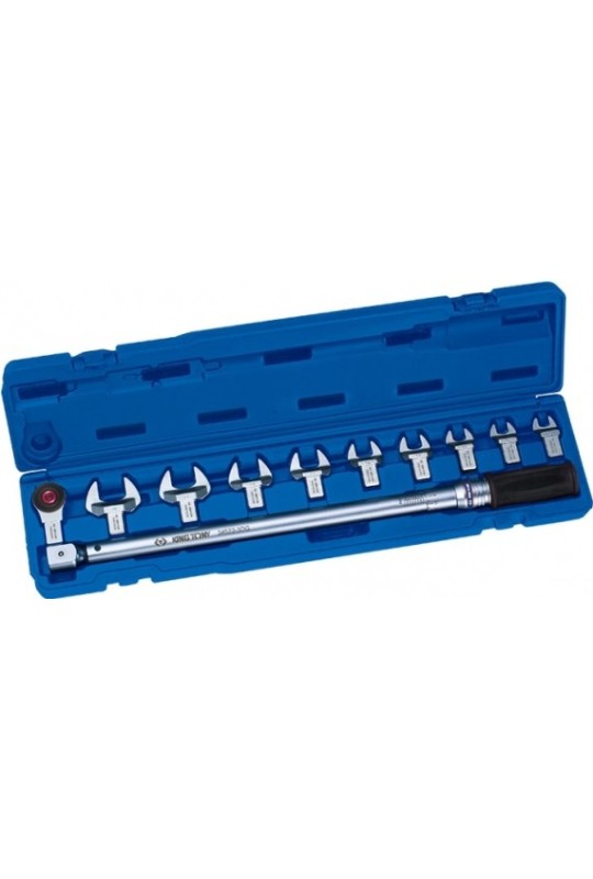 Ключ динамометричний в наборі зі змінними насадками 40-200НМ KING TONY (345202D11MR)