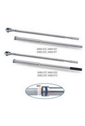 Ключ динамометричний 1" 300-1500 NM подвійна установка, резиновая ручка KING TONY (34862-2DG)