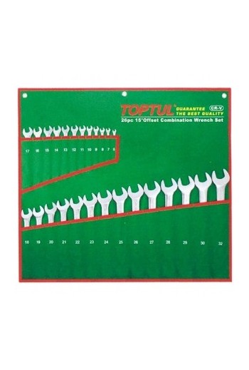 Набір ключів комбінованих 6-32 мм (26 шт.) TOPTUL GAAA2604