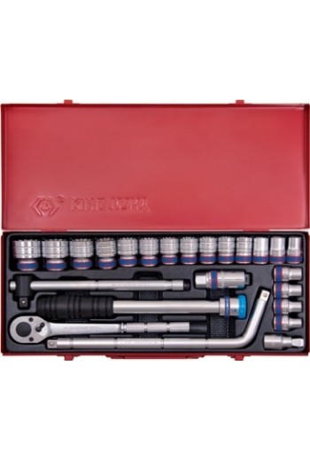 Набір головок 1/2" 24 ед. 12-ти гран. дюйм(3/8-1-1/4) KING TONY (4033MR)