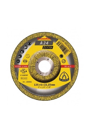 Зачистний круг (125х6х22, 23) Klingspor A 24 Extra (188466)