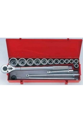 Набір головок 3/4" 12-ти гран. (21-50мм) 16 пр. KING TONY (6016MR)