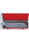 Набір головок 3/4" 12-ти гран. (21-50мм) 16 пр. KING TONY (6016MR)