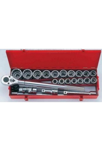 Набір головок 3/4" 23пр. 21-50мм 12гр. KING TONY (6023MR)