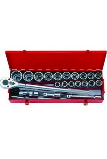 Набір головок 3/4" дюймовые 23 ед. 12гранн. KING TONY (6023SR)