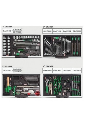 Тележка з інструментом 7 секцій, 211 вид. TOPTUL GCAJ0066
