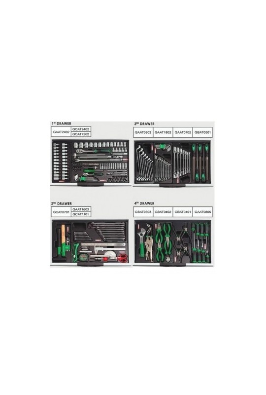 Тележка з інструментом 7 секцій, 211 вид. TOPTUL GCAJ0066