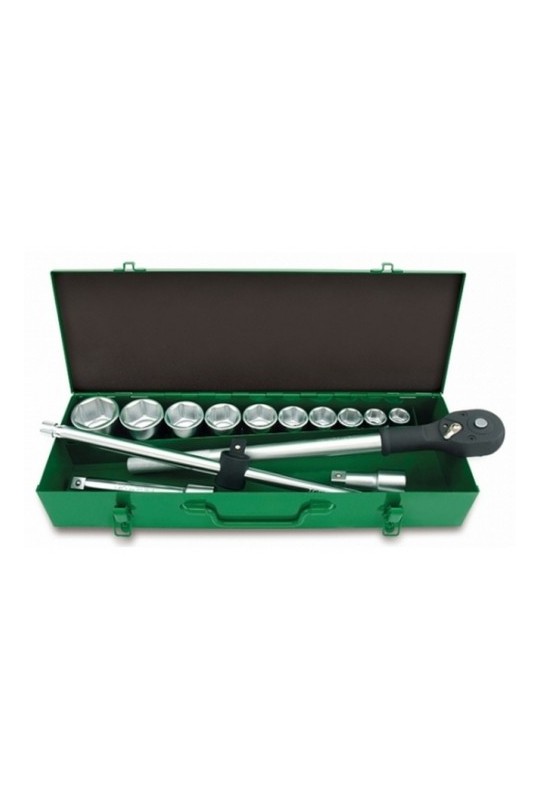 Набір інструмента 3/4 14ед. (6-гр.) металевий корпус TOPTUL GCAD1405
