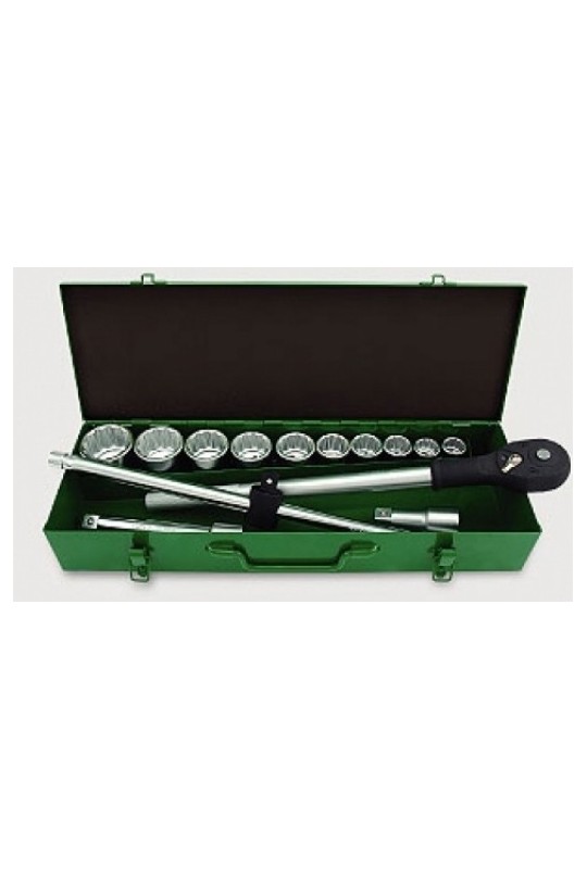 Набір інструмента 3/4 14ед. (12-гр.) металевий корпус TOPTUL GCAD1406