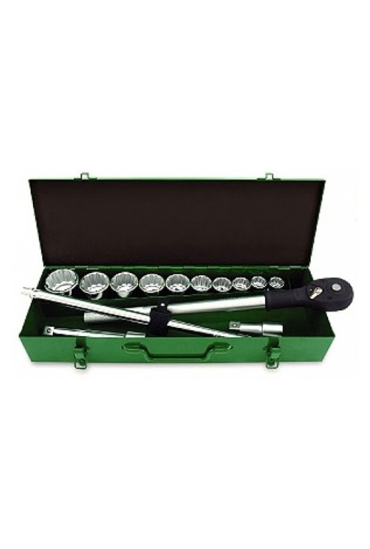 Набір інструментів дюймового 3/4 14ед. (12-гр.) металевий корпус TOPTUL GCAD1407