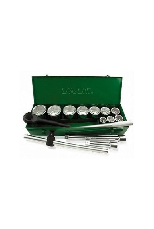 Набір інструмента 14ед. (6-гр.) металевий корпус TOPTUL GCAD1402