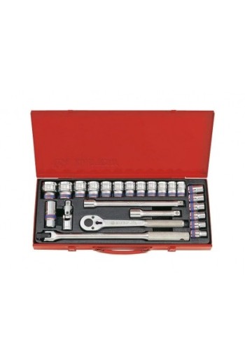 Набір торцевих головок 1/2" 24 ед. 6гр. 10-32мм KING TONY (4532MR)